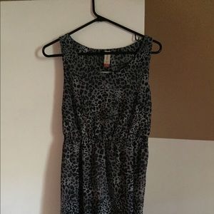 Leopard Print Hi-Low Dress